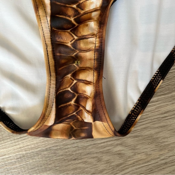 Blackmilk Gold Pharaoh Women's One Piece Swimsuit - Picture 3 of 7